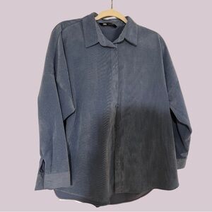 Zara Women’s Oversized Corduroy Shirt
